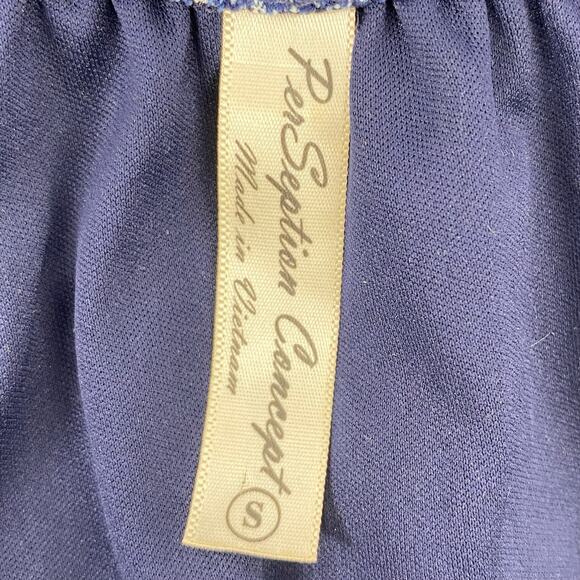 PERSEPTION CONCEPT Paisley Embroidered Tasseled Open Sleeve Sheath Dress Small - Picture 5 of 6